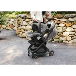 Uppababy - Minu V3 Compact Stroller, Greyson (Charcoal Mélange/Carbon Frame/Saddle Leather) Fashion
