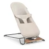 Uppababy - Mira 2 em 1 segurança e assento, Charlie - Sand Mélange | Moldura prateada | Madeira de Bétula Fashion