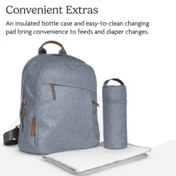 Uppababy - Mochila de Troca, Gregory (Blue Mélange/Saddle Leather) New