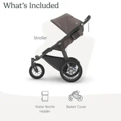 Uppababy - Ridge Jogging Stroller, Theo (taupe escuro/estrutura de carbono) Hot
