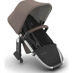 Uppababy - Rumbleseat V3 Second Lower Seat, Theo (Dark Taupe/Silver Frame/Chestnut Leather) Outlet