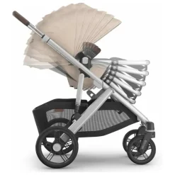 Uppababy - Vista V3 Stroller, Declan (Oat Mélange/Silver Frame/Chestnut Leather) Sale