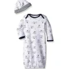 Little Me Vestido Toile Baby Boys Filhote Com Chapéu, Tamanho 0-3M New