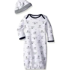 Little Me Vestido Toile Baby Boys Filhote Com Chapéu, Tamanho 0-3M New