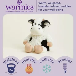 Warmies - Black And White Cow Discount