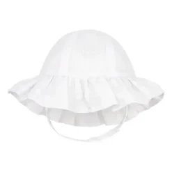 Wee Ones – Chapéus de sol reversíveis prontos para o verão para bebês, meninas e meninos, babados brancos Clearance