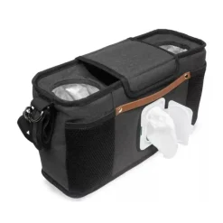 WonderFold Wagon Stroller Wonderfold - Console dos pais com 2 porta-copos isolados, preto Fashion
