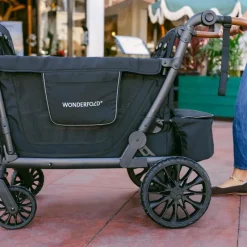 WonderFold Wagon Stroller WonderFold - L4 Quad Stroller Wagon (4 Seater) Black New