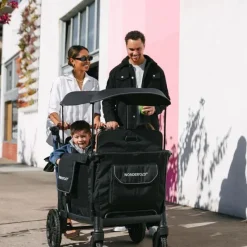 WonderFold Wagon Stroller WonderFold - L4 Quad Stroller Wagon (4 Seater) Black New