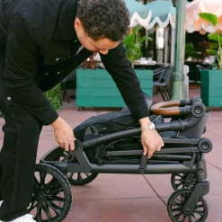 WonderFold Wagon Stroller WonderFold - L4 Quad Stroller Wagon (4 Seater) Black New
