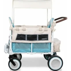 WonderFold Wagon Stroller WonderFold - Volkswagon Special Edition Double Stroller Wagon (2 lugares), Bondi Blue Clearance