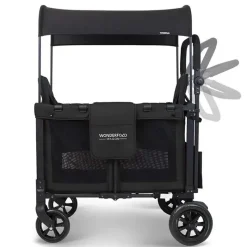 WonderFold Wagon Stroller WonderFold - W2 Luxe Double Stroller Wagon, Preto Sale