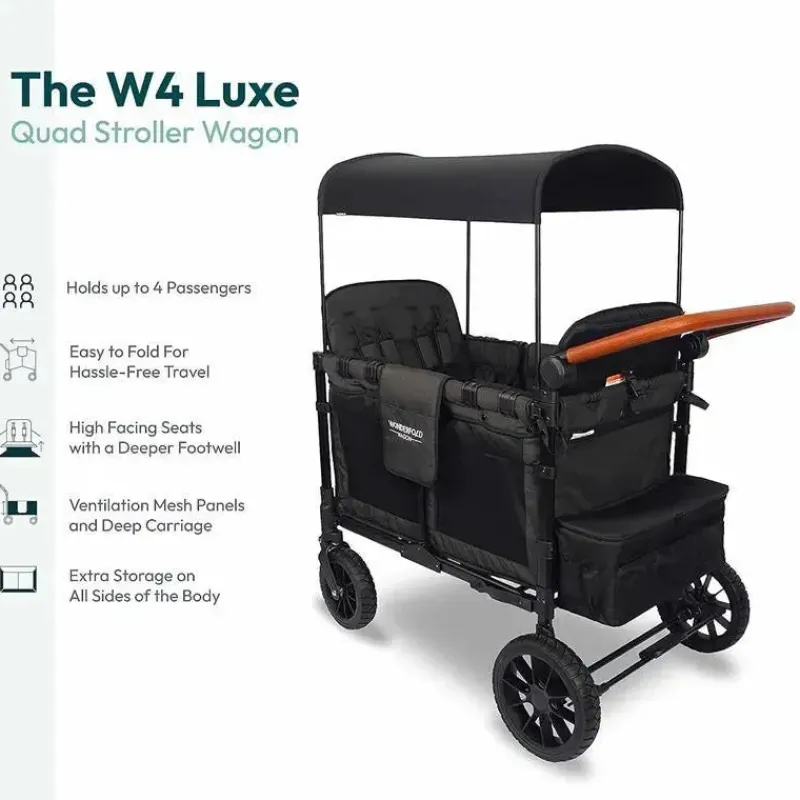 wonderfold__w_luxe_quad_s_SKUWKUyLsSP_2.webp WonderFold Wagon Stroller WonderFold - W4 Luxe Quad Stroller Wagon (4 lugares), preto vulcânico Fashion