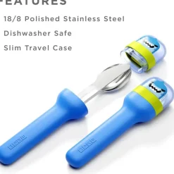 Zoku - Kids Pocket Utensil Set, Shark Hot