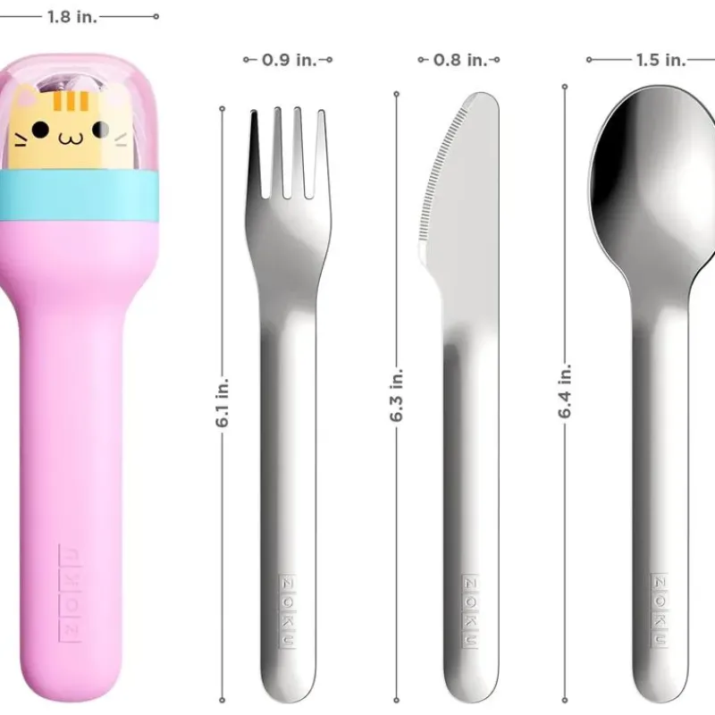 zoku__kids_pocket_utensil_SKUk0wMthG0_4.webp Zoku - Kids Pocket Utensil Set, Kitty Online