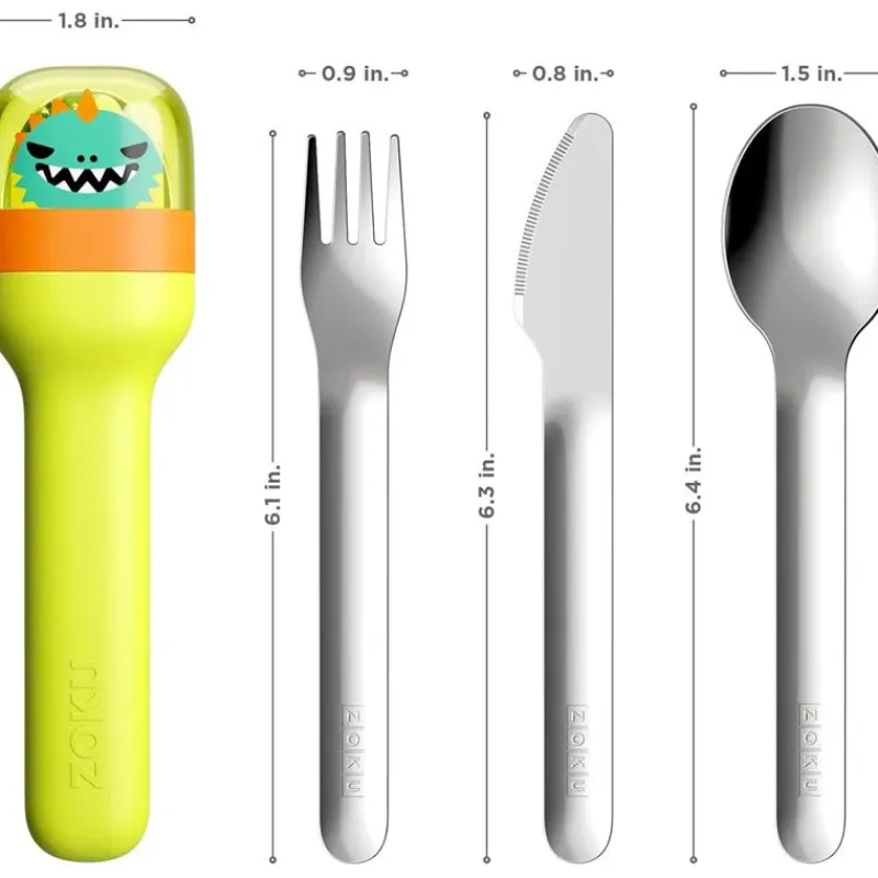 zoku__kids_pocket_utensil_SKUygI0lraA_2.webp Zoku - Kids Pocket Utensil Set, Green Dino Fashion