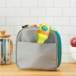 Zoku - Kids Pocket Utensil Set, Green Dino Fashion