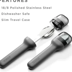 Zoku - Pocket Utensil Set, Charcoal Discount