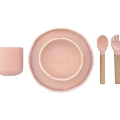 Zoli - conjunto de louças infantis de silicone 5Pk, rosa rosa Discount