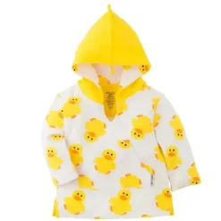 Zoocchini - Baby Terry Swim Coverup UPF50+, Pato Hot