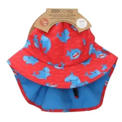 Zoocchini - Chapéu de Sol para Bebê/Criança, Tubarão Azul Outlet