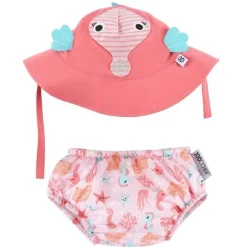 Zoocchini - Conjunto de fraldas de natação e chapéu de sol, Sally, o cavalo-marinho Discount