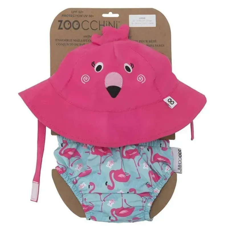 zoocchini__conjunto_de_fr_SKUEc01G97v_0.webp Zoocchini - Conjunto de fraldas de natação e chapéu de sol, Flamingo Sale