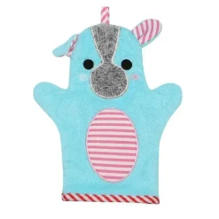 Zoocchini - Luva de banho Baby Snow Terry, Yorkie 0/18M Clearance