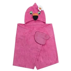 Zoocchini - toalha infantil com capuz, flamingo Discount