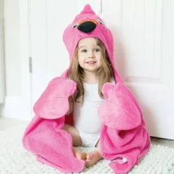 Zoocchini - toalha infantil com capuz, flamingo Discount